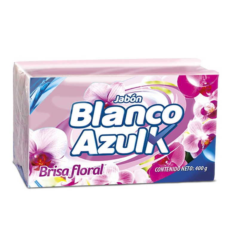 Azulk Jabón Blanco en Barra Aroma Brisa Floral 400 g