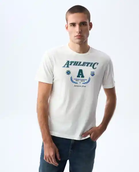 Camiseta Hombre Blanco Talla L 841G001_BLA110601 Americanino