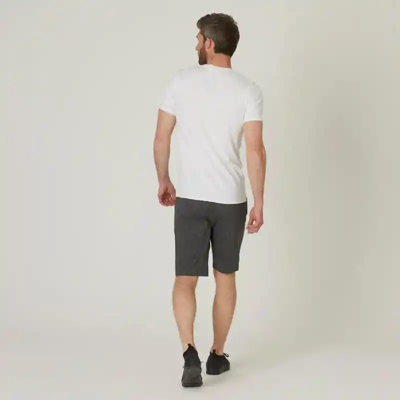 Camiseta Fitness Hombre Manga Corta Ajustada