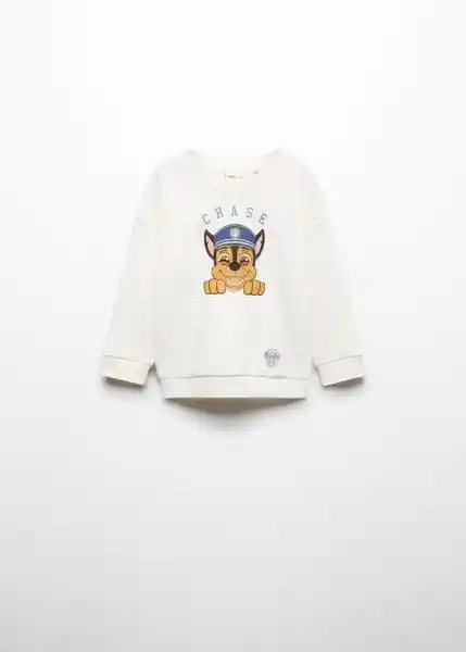 Sudadera Pawchase Niños Off White Talla 69 Mango