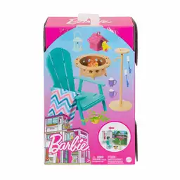 Barbie Figura Decoración Con Muebles