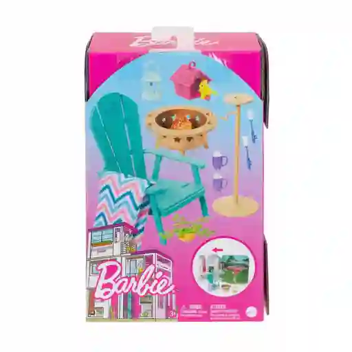 Barbie Figura Decoración Con Muebles