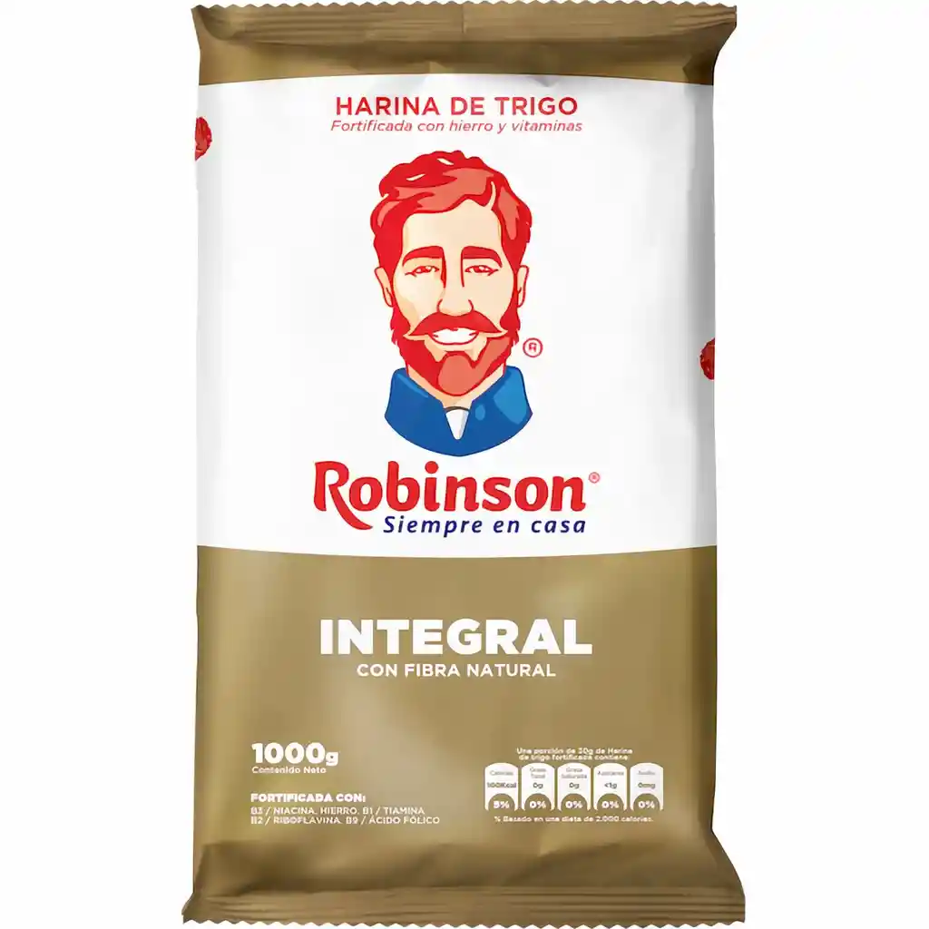 Robinson Harina de Trigo Integral con Fibra Natural