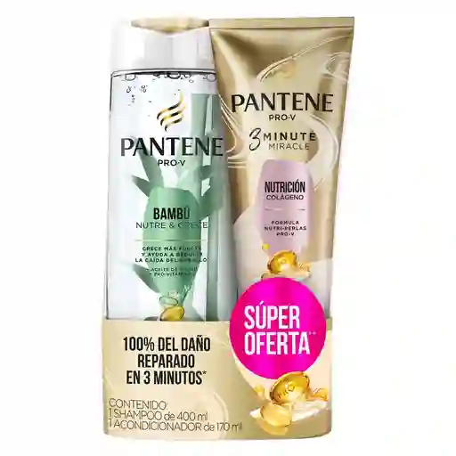 Acondicionador Para Cabello Pantene Bambu Nutr Colageno (570 Ml)