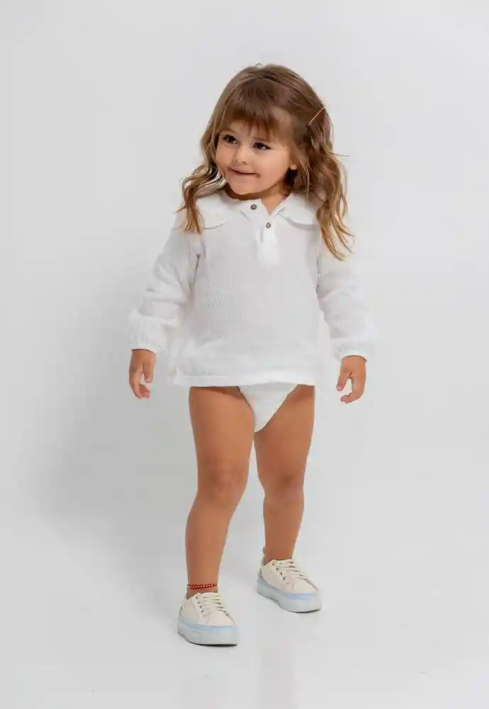 Conjunto Bebita 12/18mese-ivory