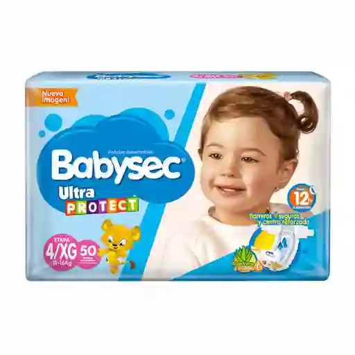 Babysec Pañales Desechables Ultra Protect Talla XG / 4 Pack x50