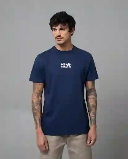 Camiseta Hombre Azul Zarco Oscuro Talla M 58233 Rifle