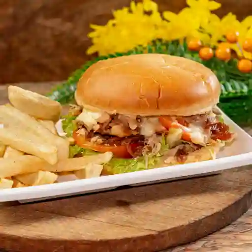 Hamburguesa juanchos + gaseosa250ml