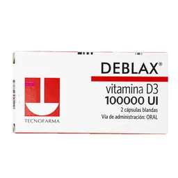 Deblax Vitamina D3 en Cápsulas Blandas