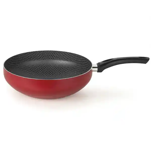 Frigideira Aspiración Sartén Wok Rojo 28 cm