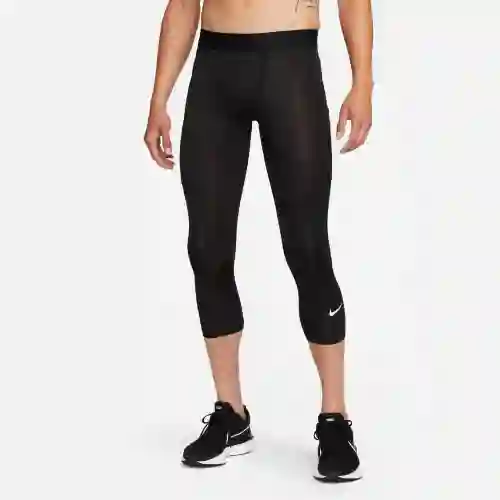 Nike Licra Tight Capri Para Entrenamiento Hombre Blanco T XL