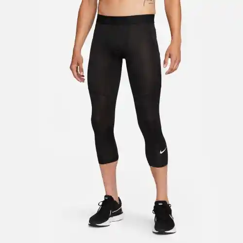 Nike Licra Tight Capri Para Entrenamiento Hombre Blanco T XL