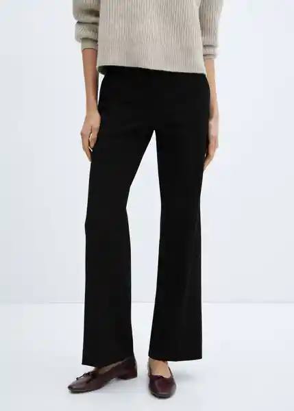 Pantalón Chloe Negro Talla 34 Mujer Mango