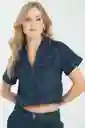 Camisa Lurex Blue
