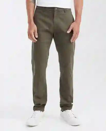 Pantalón Colors Masculino Verde Selvoso Talla 34 Chevignon