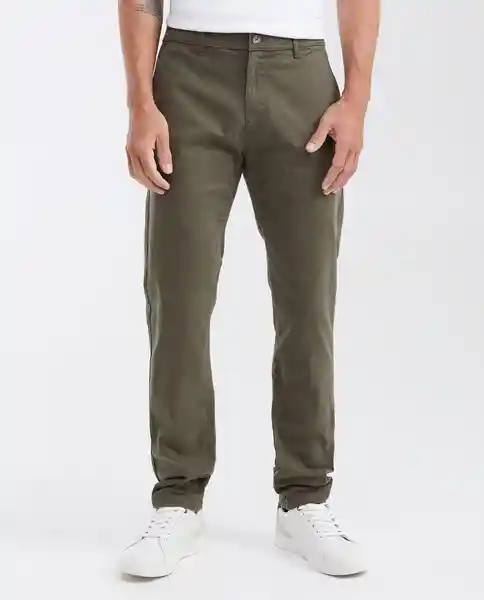 Pantalón Colors Masculino Verde Selvoso Talla 34 Chevignon