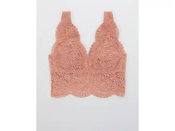 American Eagle Bralette Far Out Acolchado Rosa Boom Medium