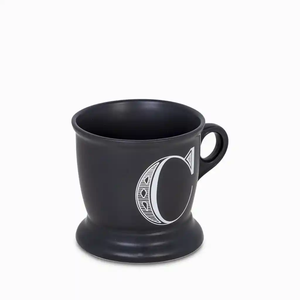 Ambiente Gourmet Mug con Letra C Negro