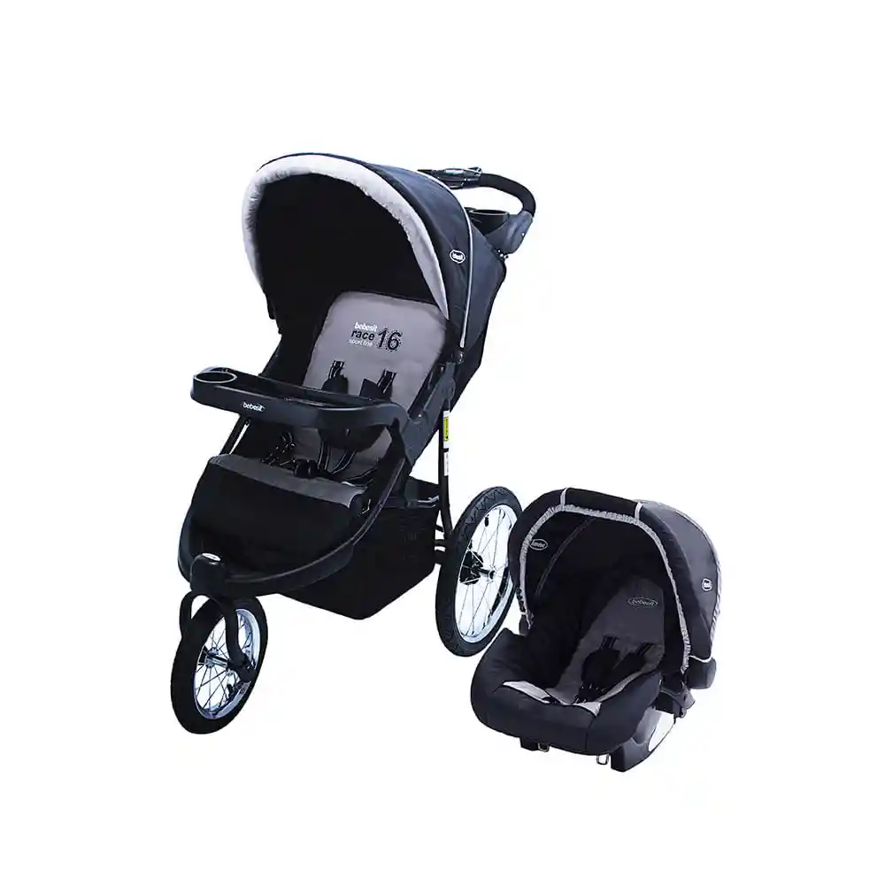 Coche Travel System Jogger Kiddo Beige 4en1 Bebesit