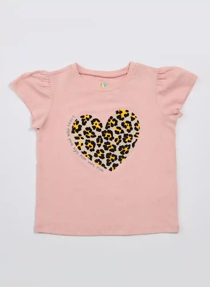 Camiseta Mc 5t-rosado