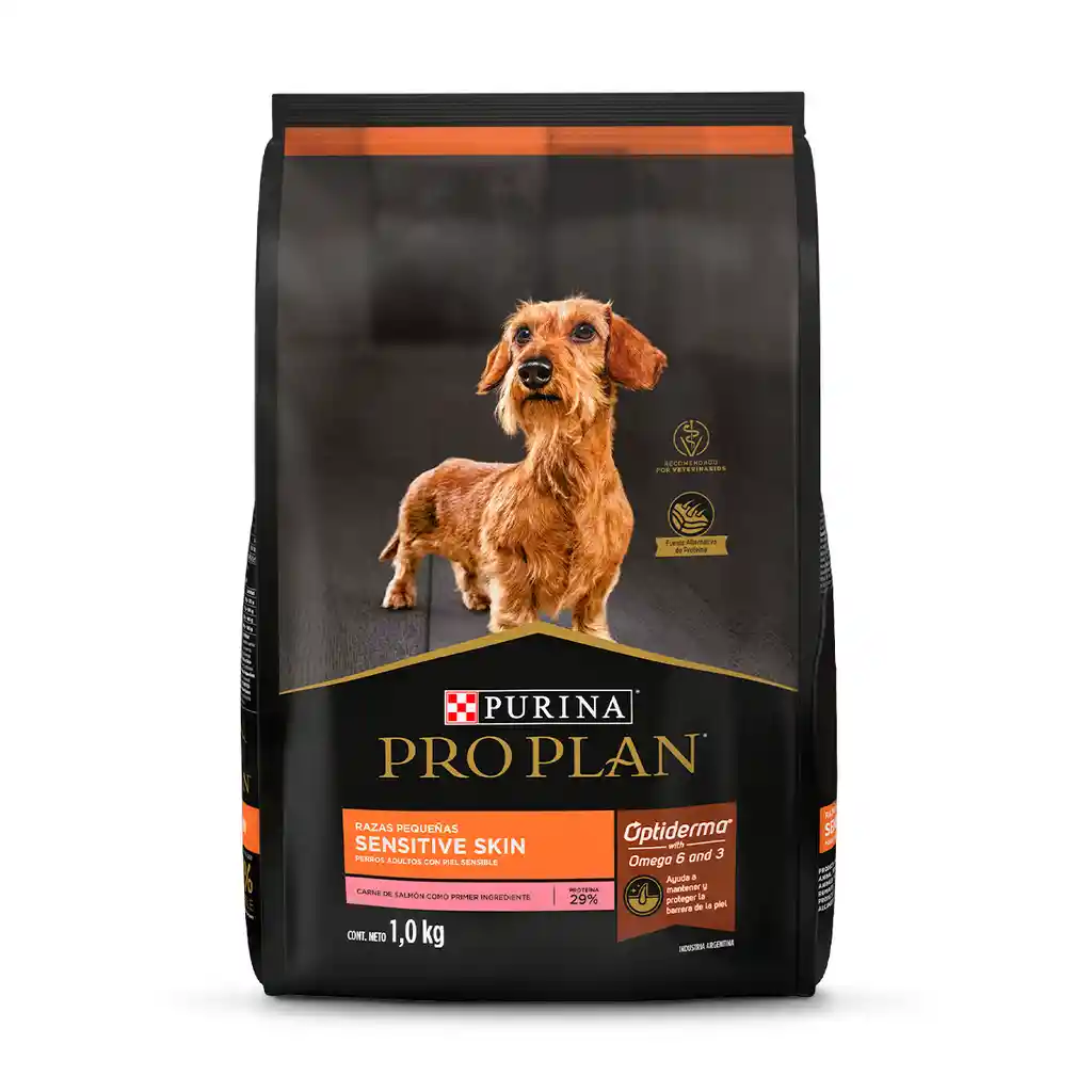 Comida para perros adultos piel sensible razas pequeñas Purina Pro Plan x 1 kg