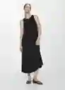 Vestido Amaya Negro Talla XL Mujer Mango