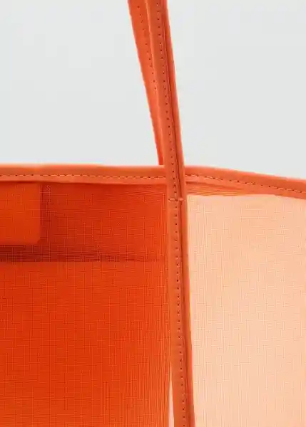 Bolso M Dalsi Naranja Talla 99 Mujer Mango
