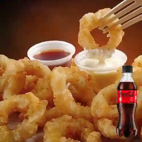 Combo Anillos de Calamar + Coca Cola Sin Azúcar 400 ml