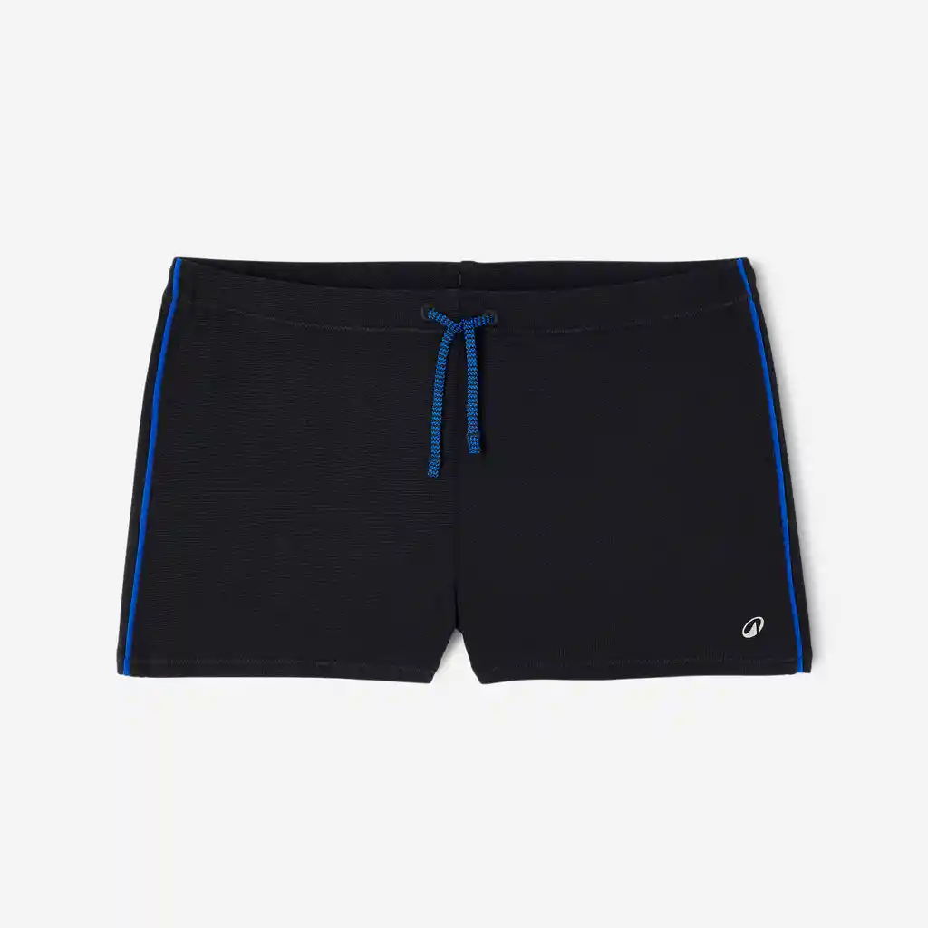 Traje de Baño de Natación Tipo Bóxer Para Niños - Negro