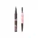 Lápiz de Cejas 3 en 1 Serie Minimalist Dark Brown 02 Miniso