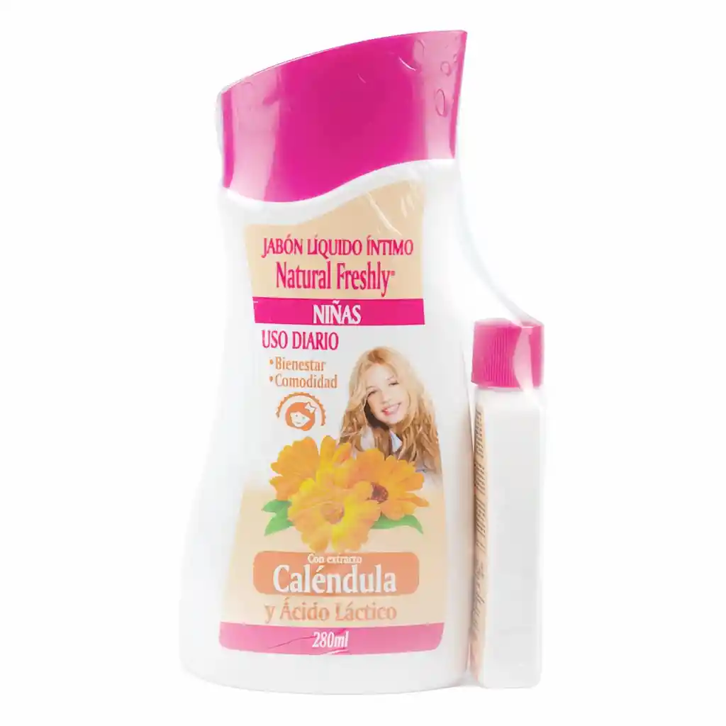 Natural Freshly Jabón Intimo para Niña de Caléndula