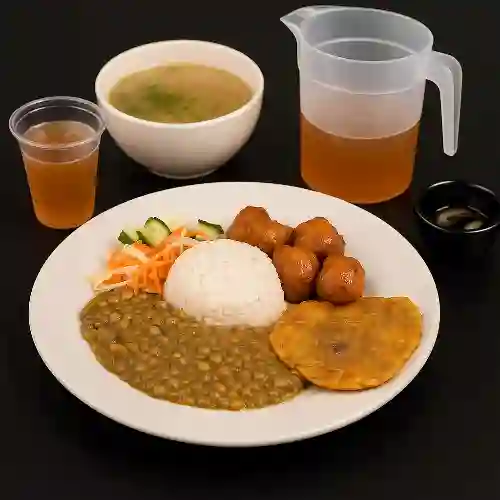 Albóndigas con Lentejas