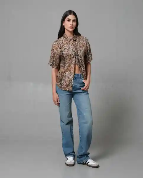 Camisa Mujer Beige S 213G025_BEI161010 Rifle