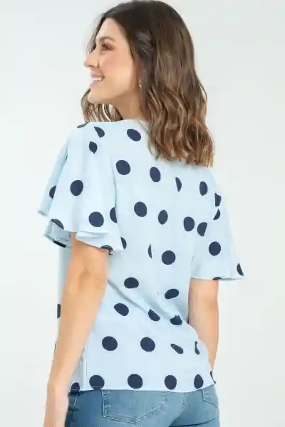 Blusa Khamira Color Azul Claro Talla XS Ragged