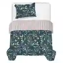 Quilt Doble Faz Finlandek Sencillo (100 X 190 Cm) Poliéster Verde