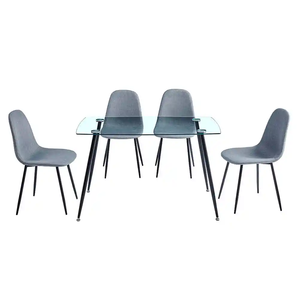 Comedor 4 Sillas 75x120x70 Cm Oliver M+design