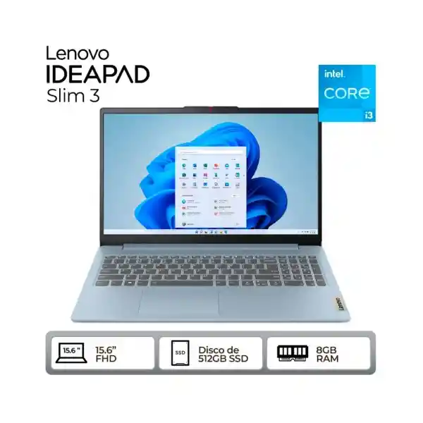 Lenovo Computador Portátil Slim 3 I3 8 g 15'' 11S