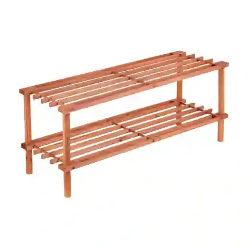 Organizador de Zapatos 2 Niveles Cedro Color Madera