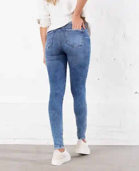 jean avignon indigo medio talla 12 mujer Naf-Naf