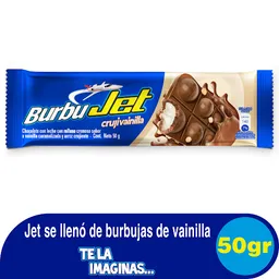 Jet Chocolatina de Burbujas Crujivainilla Rellena y con Arroz