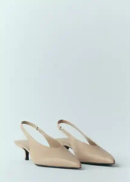 Zapatos Top Nude Talla 36 Mujer Mango