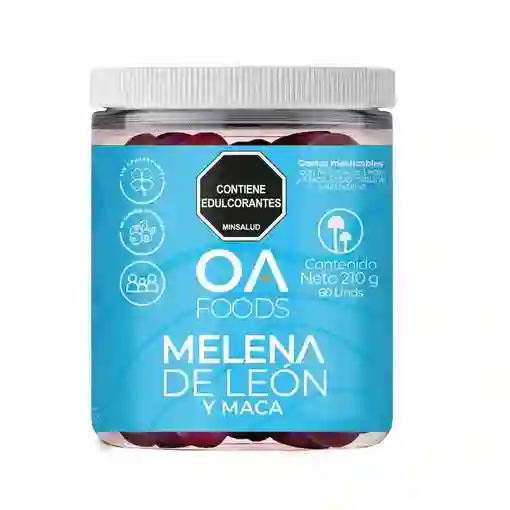 Gomas de Melena de Leon y Maca - Oa Foods