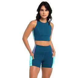 Leggings Corto Huli Dark Teal Mujer Talla M Speedo