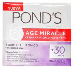 Ponds Crema Antiedad Preventiva Con Ácido Hialurónico