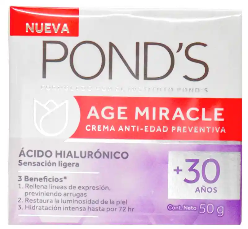 Ponds Crema Antiedad Preventiva Con Ácido Hialurónico
