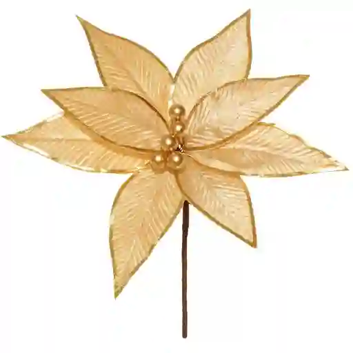 Flor Ponsetia Dorado 27 cm 831-Mx2467-2540 Finlandek