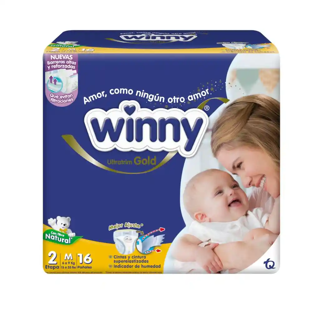 Winny Pañales Desechables Ultratrim Gold Etapa 2