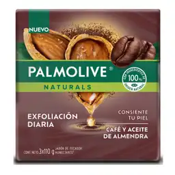 Jabón Palmolive Café y aceite Almendra en barra 3 x 110 g