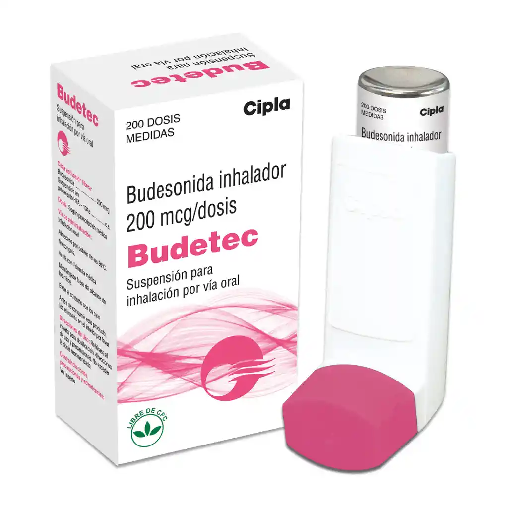Budetec 200 Mcg (budesonida) Inhalador Frasco X 200 Dosis