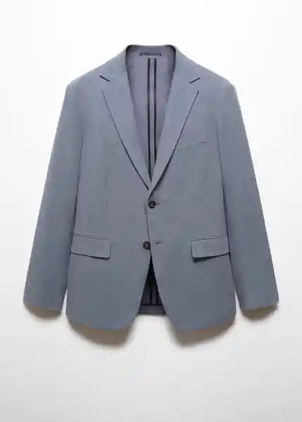 Blazer Americana Verner Azul Talla 52 Hombre Mango